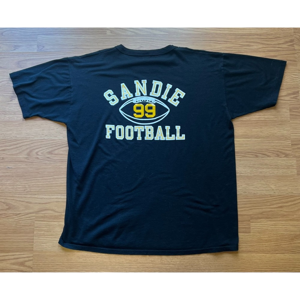 Vintage Russell Athletic AHS Sandie Football T-Shirt XL Black Single Stitch USA
